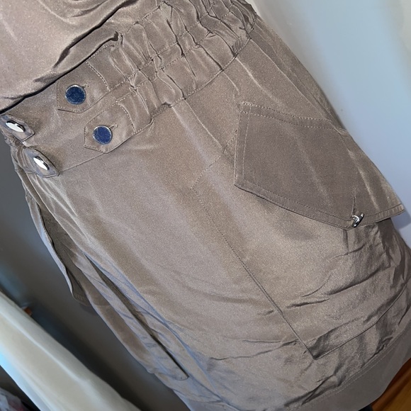 BCBG MaxAzriaTaupe Dress. 💯% Silk. - Picture 6 of 13